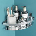 U-S-F BATH ACCESSORIES Elegance Stainless Steel Bathroom Corner Shelf, Kitchen Shelf, Bathroom Shelf And Rack, Wall Storage Shelf, Bathroom Accessories-Pack Of 1