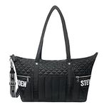 Steve Madden Bwythe Logo Duffel Bag, Black, One Size, Steve Madden Women's Duffel Bag