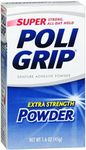 SUPER POLIGRIP Extra Strength Denture Adhesive Powder 1.60 oz (Pack of 3) by Super Poli-Grip