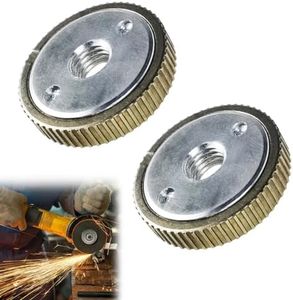 2 Piezas Tuerca Rapida Amoladora Angular M14 Kit, Tuerca de Sujeción Liberación Rápid M14, para Dewalt, AEG, Flex, Black & Decker, Hitachi, Metabo Amoladoras Angulares