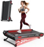 Jogwell Walking Pad Treadmill with 12%/20% Auto Incline, 43"x18" Extra-Wide