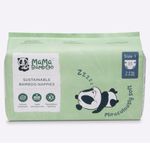 Mama Bamboo Soft, Breathable, Sustainable Bamboo Nappies (Size 1 - Newborn Baby x 140 Nappies)