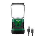 LE Camping Light Rechargeable, 1000 Lumen Camping Lantern, Dimmable 4 Modes Camping Tent Lights with 4400mAh Power Bank, Camping Accessories, Rechargeable Lantern for Outdoors, Power Cuts and More