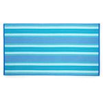 Martha Stewart Cabana Turkish Cotton Beach Towels - Set of 2 | Quick Dry Towels | Soft, Absorbent, Oversized | Beach Accessories | Pool Towels | Machine Washable | Blue Towels