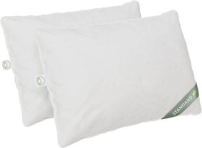 East Coast Bedding - Standard Size Pillow Set of 2 - Firm Luxury Hotel Pillow for a Luxury Bed - 100% European Goose Down Pillow 800FP - Featherless Pillow for Sleeping