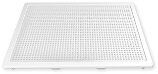 Lena 35021 Mosaic Plug-In Game Accessory Breadboard Loose Base Plate for Mosaic Plugs 28 x 2.3 x 19.5 cm Mosaic Panel for Children from 3 Years White