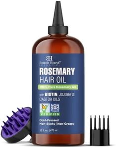 Botanic Hearth Hair Oil for Hair Growth | Rosemary Oil for Hair Growth with Biotin, Castor & Jojoba | Hair Relaxers & Dry Scalp Treatment | Color Safe | All Hair Types | 16 Fl Oz