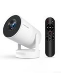 【Electric Focus】 Magcubic Mini Projector 4K Support, Portable Projector with WiFi 6 and Bluetooth 5.4, Smart Proyector, 5W Soundbase Speaker, 180° Rotation for Home Theater HY300 Ultra