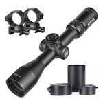 SPINA OPTICS 2-12X44 SF Tactical Rifle Scope Hunting Optical Sight Glass Etched Reticle Riflescope Turret Lock Reset Scope Sight (with 20mm mounts)