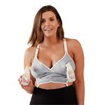 BRAVADO! DESIGNS Original Pumping & Nursing Bra (Dove Heather, (M Full Cup)