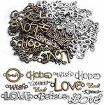 Inspirational Words Charm Pendants 