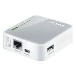 TP-Link Portable 3G/4G Wireless N Router, 1x 2.0 USB Port + 1xMicro USB Port, 1x Fast WAN/LAN Ports, WISP Mode, Travel-size Design, No sim card slot, No Configuration Required, UK Plug (TL-MR3020)