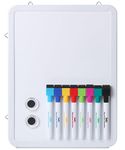 Mr. Pen- Dry Erase Board, 12.5" x 9.5" with 8 Dry Erase Markers and 2 Board Magnets, Small Whiteboard, Mini White Board, White Board Dry Erase, Small Magnetic Board, Magnetic White Board