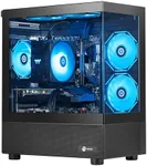 NINGMEI Gaming PC Desktop, AMD Ryzen 7 9700X 8 core 3.8GHz(up to 5.5GHz), GeForce RTX 5060 8GB, 16GB DDR5 RAM 6000MHz, 1TB NVME SSD, 650W PSU, Windows 11 Home 64-bit, WiFi, Black