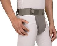 Men's Scrotal Support Brace, Adjustable Comfort Relief, Grey (XL (46-52) INCHES)