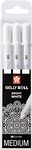 Gelly Roll Basic Set 3 Bright White Gel Pens Medium