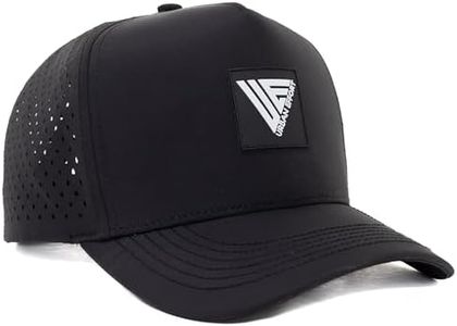 Urban Effort Hydro Performance Hat-Water-Resistant Baseball Cap-Men and Women-Great Snapback for Golf, Adventure,Lake,Workout (Black, Curved Bill)
