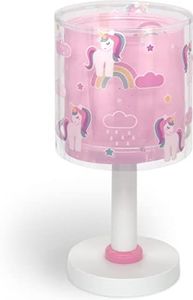 Dalber Lámpara de mesa o mesita infantil Unicornios Animales Unicorns, lámparas infantiles, 41591, E14