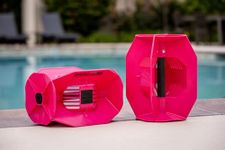 Aquastrength Hydro Tone - HYDRO-BELL Pool Exercise Dumbbells Pair | Water Weights | Functional Strength Training in the Pool | Quick Start Guide (Pink)