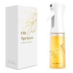 Oil Sprayer for Cooking -200ml Glass Olive Oil Sprayer - Oil Sprayer - Continuous Spray With Portion Control - Cooking Sprayer - Oil Spray Bottle - Kitchen Gadgets for Air Fryer, Salad, Cooking