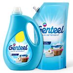 Genteel Liquid Detergent Bottle For Bucket & Machine Wash, No Soda Formula Fresh Liquid Detergent (2 X 1000 Ml), Pack of 1