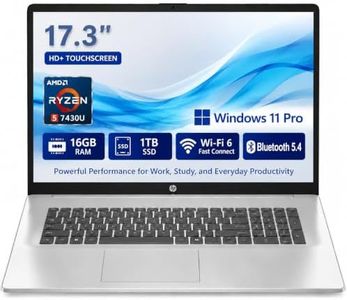 HP 17 Inch Touchscreen Laptop, AMD Ryzen 5 7430U,16GB RAM 1TB SSD
