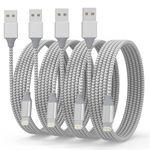 Powerole iPhone Charger Cable, 4Pack 6FT Lightning Cable [MFi Certified] Nylon Braided USB to Lightning iPhone Charger Fast Charging Cable for iPhone 14 13 12 11 Pro Max XS XR X 8 7 6 Plus 5 5s SE