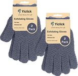 Yiclick Heavy Exfoliating Gloves, Exfoliating Body Scrubber for Bath Shower Exfoliation, Scrub Exfoliator,Exfoliate Sponge Loofah Washcloth Mitt for Men Women