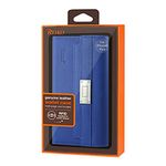 Reiko iPhone 6S Plus/iPhone 6 Plus 5.5 inches Genuine Leather Wallet Case With RFID Card Protection and Metal Buckle Belt - Retail Packaging - Ultramarine