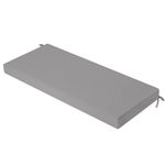 idee-home Outdoor Bench Cushion 48 inch, Patio Bench Cushion Indoor, Patio Furniture Chair Pad, Porch Swing Cushion with Ties, Bay Window Seat Sofa Garden Replacement Loveseat Cushion