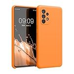 kwmobile Case Compatible with Samsung Galaxy A52 / A52 5G / A52s 5G Case - TPU Silicone Phone Cover with Soft Finish - Fruity Orange