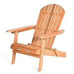 Costway Eucalyptus Wood Adirondack 