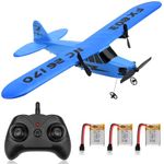 Makerfire RC Airplane FX-803 RTF RC Plane 2.4GHz 2CH Built-in 6-Axis Gyro EPP Remote Control Airplane Glider Easy to Fly for Beginner Adults Kids (Blue)