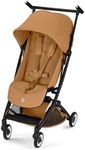 CYBEX Gold LIBELLE Pushchair, Cabin-Sized, from Approx. 6 Months to Approx. 4 Years (max. 22 kg), Ultra-Lightweight (just 6 kg), one-Hand Harness System, Cinnamon Yellow