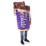 Chocolate Bar Halloween Costume - Funny Food & Candy One-size Adult Body Suit, Multicolored, One Size