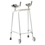 Millercare EasyGrip Forearm Walking Frame - Adjustable & Lightweight Mobility Aid with Enhanced Stability & Support for Elderly Adults - Comfortable Grip Handles - Suitable for Indoor & Outdoor Use