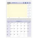 AT-A-GLANCE 2024 Wall & Desk Calendar, 11" x 8", Small, Monthly, Wirebound, QuickNotes, Daily Blocks 1-1/4” x 1-1/4” (PM502824)