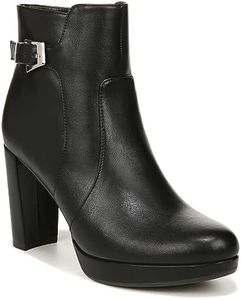 Naturalizer Women's Braxton Platform Ankle Boot, Black, 11