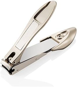 Nail Clippers with Catcher, Professional Stainless Steel Fingernail and Toenail Clipper Cutter, Trimmer Set for Men and Women
