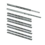 Emuca - Set of 5 Pairs (10 Pieces) Sliders/Ball Slides Extracted Part 17mm x 278mm (0,66 x 10,94 inch) for drawer, Zinc Plated