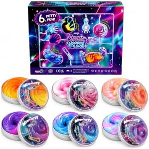 WATERELF 6-Pack Magic Putty Set for Kids, Glow in the Dark & Color Changing