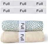 Niagara 2 Pack Bed Sheet Organizer and Storage Label Bands - Fully Elastic Stretchable Linen Closet Organizers and Storage - Bed Sheet Organizer Bands for Bed Sheets, Duvets, Quilts, Linen (Full)