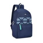 Genie Gloria 22L Navy Blue Backpack for Women & Girls with 15.6" Laptop Compartment | College bag for Women & Girls| 4 zips with Secret Pocket | Water Resistant Bags | Laptop Backpack for Women