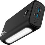 Zyron Power Bank 30000mah, 20W USB C Fast Charge Battery Bank, 90 Hours Flash Light, High Capacity External Battery Pack, Portable Charger for iPhone 14 13 12 11 Pro Max Mini Samsung Switch (BLK)