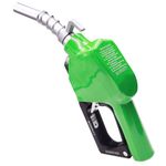 BORRITT Green 3/4" Inch NPT Automatic Shut-Off Fuel Nozzle With Hook 13/16"Spout Max Flow Rate 16 GPM Perfect For Gas Stations,Industry,Transportation Used for diesel,gasoline,kerosen