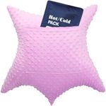 Heart Surgery Pillow Shock Absorbing for Open Heart Surgery After Bypass Coughing with 2 Pockets - Recovery Gifts with Hands Placement Pouch, Minky Dot Lavender