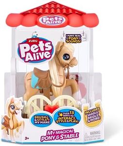 Pets Alive ZURU My Magical Pony and Stable Battery Powered Interactive Robotic Toy Playset