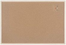 Bi-Office Basic Cork Board, Pine Wo