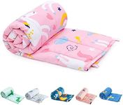 Sivio Kids Weighted Blanket, 3lbs, 36 x 48 inches, 100% Natural Cotton Heavy Blanket for Kids and Teens, Pink Unicorn