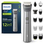 Philips Series 5000 All-in-one Trimmer, 12-in-1 Multigroom for face, head and body, One tool, complete styling, 14 length settings (0.5-16 mm) (Model: MG5950/15)